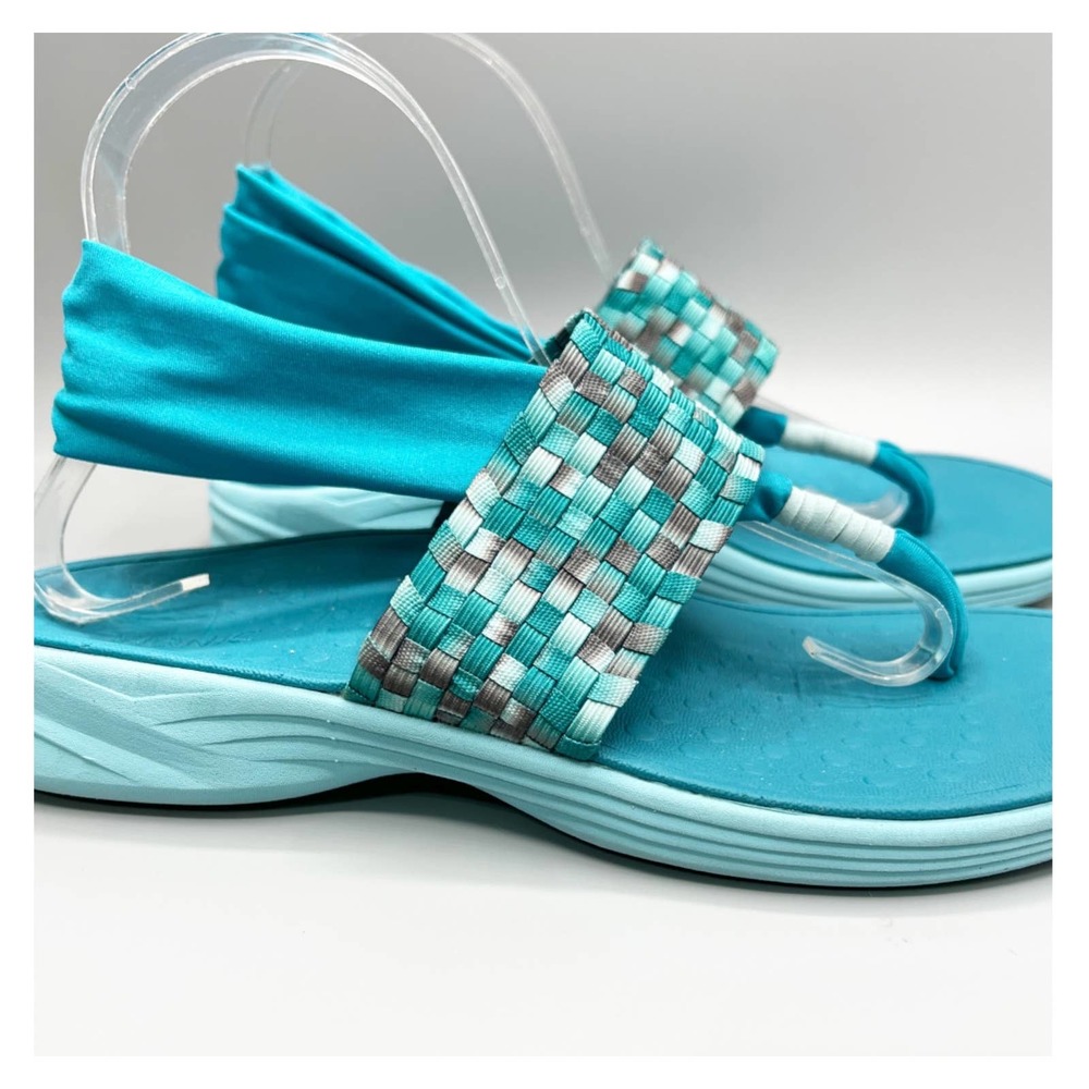 Vionic Women's SZ 9 Serene TIA Blue Berry Arch Support Ankle Wrap Sandals Shoes - Picture 2 of 11